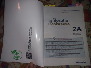 Libro scolastico La filosofia e l'esistenza 2A 2B