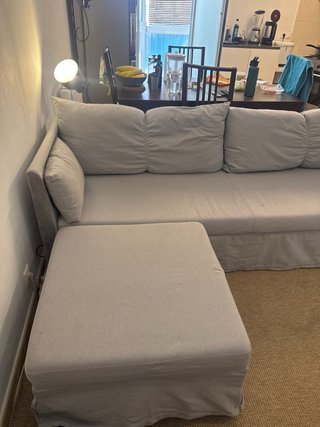 Divano letto Ikea grigio chiaro