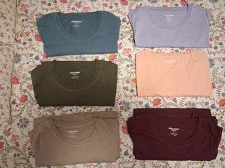 Lote 6 Camisetas básicas Jack & Jones Talla XL