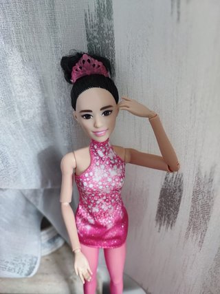 Bambola Barbie ballerina rosa
