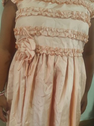 SE REGALA !!Traje de flamenca niña naranja y rosa