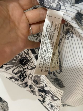 Blusa Massimo Dutti Rayas Flores