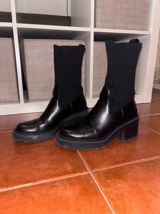 Botines Zara calcetín plataforma talla 39