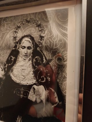 Cuadro Virgen de los Dolores (el marco vale más)