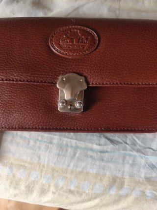 Bolso de mano piel vintage Casa de Campo