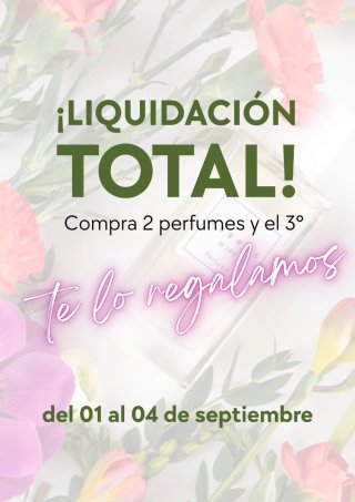 ¡Compra 2 perfumes y llévate el 3º gratis!