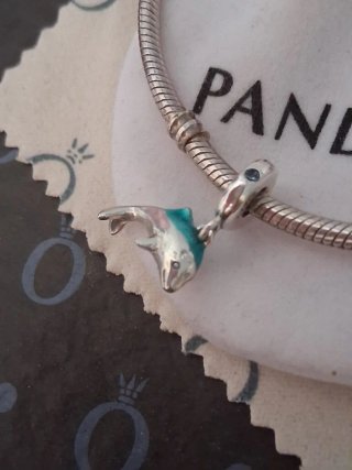 Charm de seguridad Delfín en plata