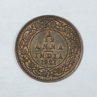 India 1921 - 1/12 ANNA