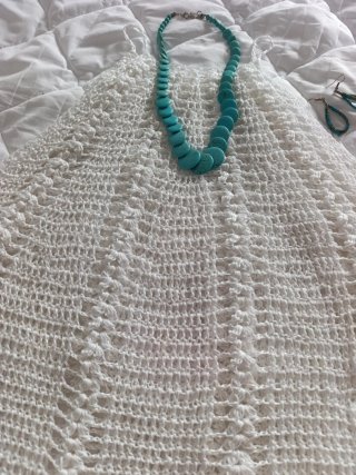 Top Crochet Ibiza Blanco Talla Única