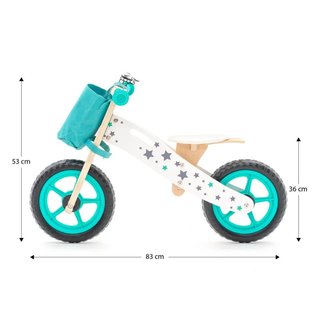 Bicicleta Sin Pedales Madera Niño 83cm Verde