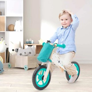 Bicicleta Sin Pedales Madera Niño 83cm Verde