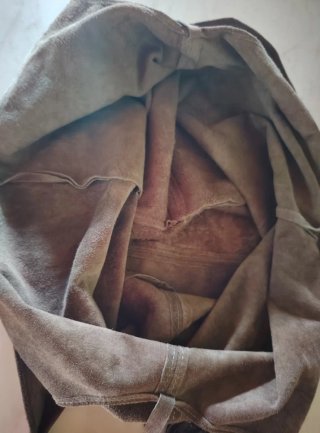 Borsa scamosciata