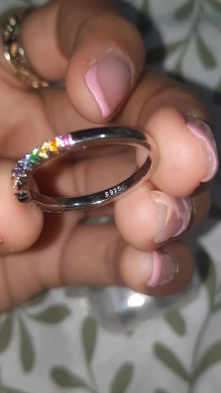 Anillo Plata Infinito Multicolor