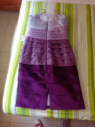 Vestido cóctel  invitada de boda. Malva, rosa...