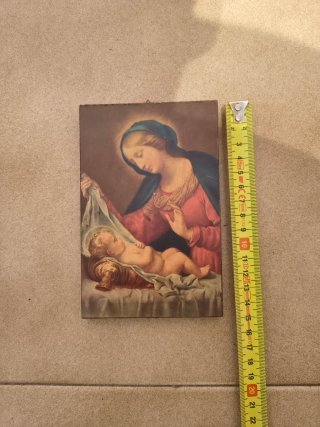 Dipinto Madonna del Velo su Legno