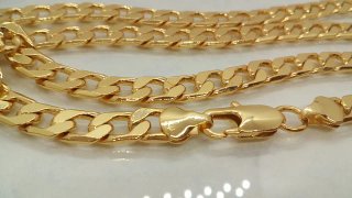 Cadena Cubana Gold Filled 18k 7mm X 60cm (5-10%)