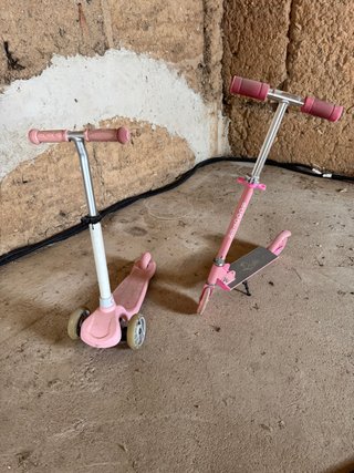 2 Patinetes Infantiles Rosas