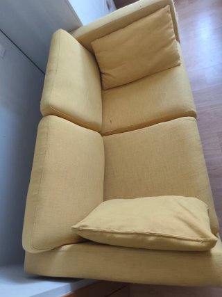 Regalo sofá Maison du Monde Amarillo Tela