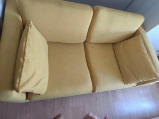 Regalo sofá Maison du Monde Amarillo Tela