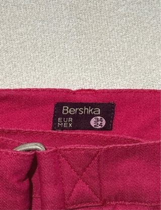 Falda Bershka Rosa Fucsia Talla S Vintage