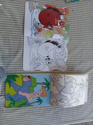 Lote Cuentos Coloreables Disney, 90s (Libro Selva