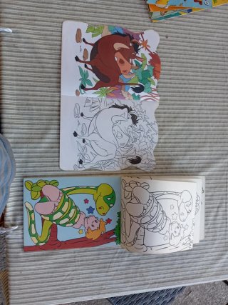 Lote Cuentos Coloreables Disney, 90s (Libro Selva