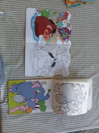 Lote Cuentos Coloreables Disney, 90s (Libro Selva
