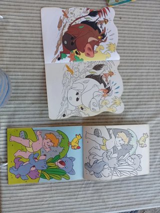 Lote Cuentos Coloreables Disney, 90s (Libro Selva