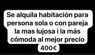 Se alquila habitación amueblada sin fianza