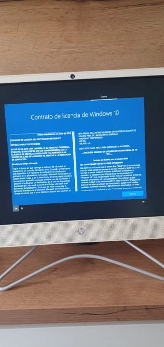 Ordenador HP Todo en Uno Beige/Blanco