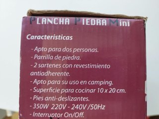 Plancha de piedra Elsun con espátulas