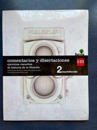 Historia de la filosofía, 2° Bachillerato