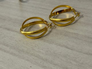 Orecchini Argento 925 Placcato Oro 18K