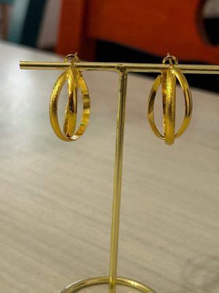 Orecchini Argento 925 Placcato Oro 18K
