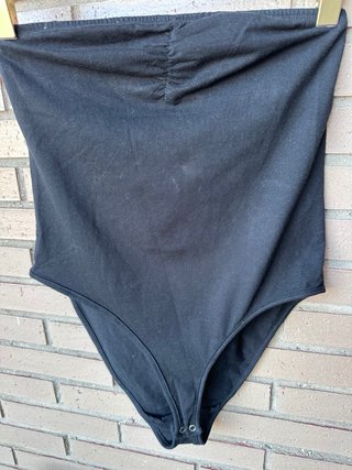 Body negro sin mangas algodón T40