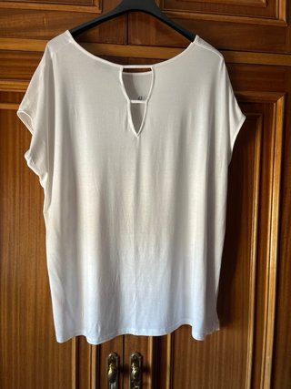 Blusa Vero Moda floral blanca talla 48