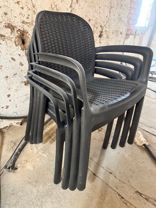 Mesa de jardín ratán sintético