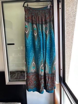 Pantalón Palazzo Estampado Estilo Ibiza