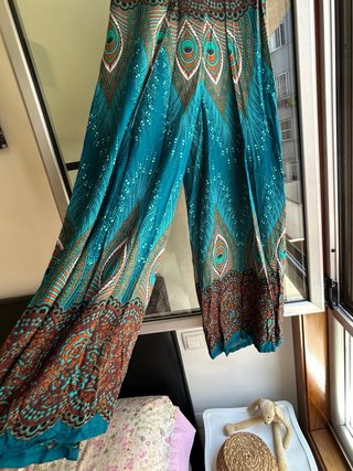 Pantalón Palazzo Estampado Estilo Ibiza