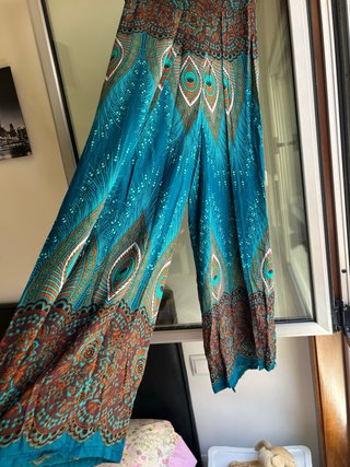 Pantalón Palazzo Estampado Estilo Ibiza