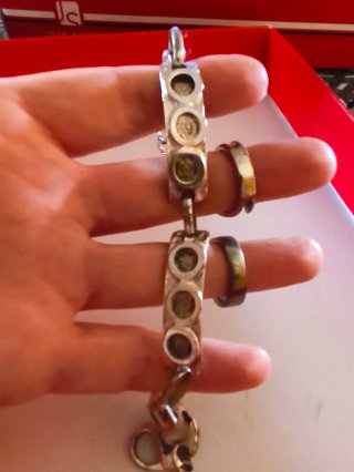 Lote pulsera y anillos vintage