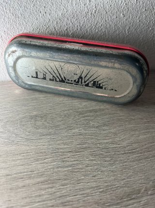 Scatola Latta Vintage Fossil