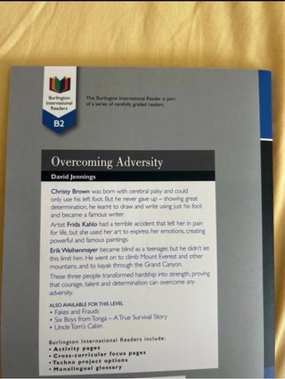 Overcoming adversity