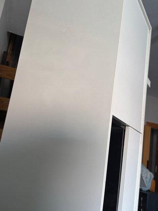 Mueble blanco y negro seminuevo medidas 2 ancho