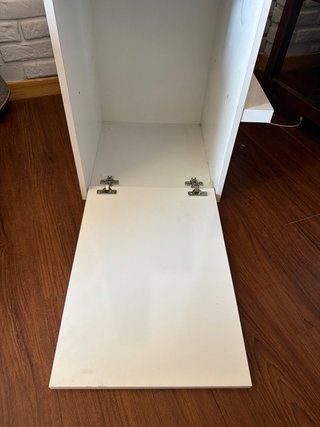 Mueble blanco y negro seminuevo medidas 2 ancho