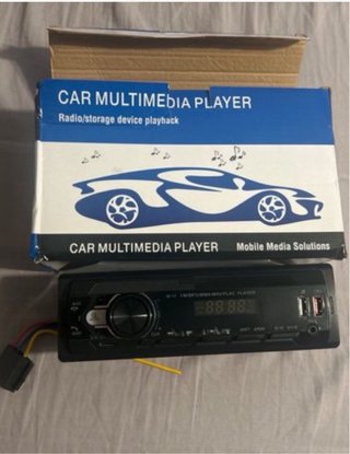 Radio Coche 1 Din USB Bluetooth Auxiliar FM
