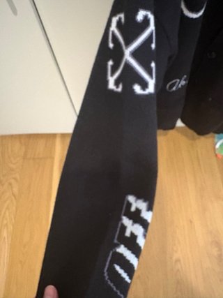 Giacchetta a maglia Off-White taglia L nera