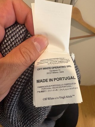 Giacchetta a maglia Off-White taglia L nera
