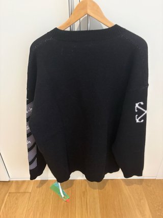 Giacchetta a maglia Off-White taglia L nera