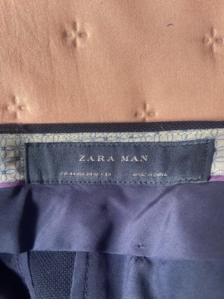 Traje Zara Hombre Azul